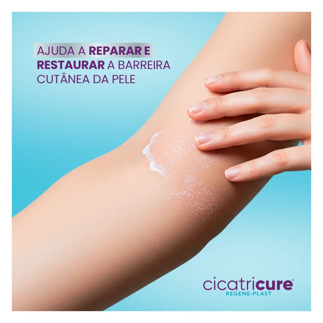Creme Hidratante Reparador Rosto e Corpo Cicatricure Regeneplast Pantenol e Vitamina E 30g