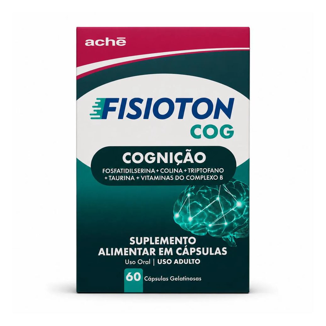 Kit 3 Fisioton Cog 60 Capsulas Sabor sem Sabor Complexo B Full