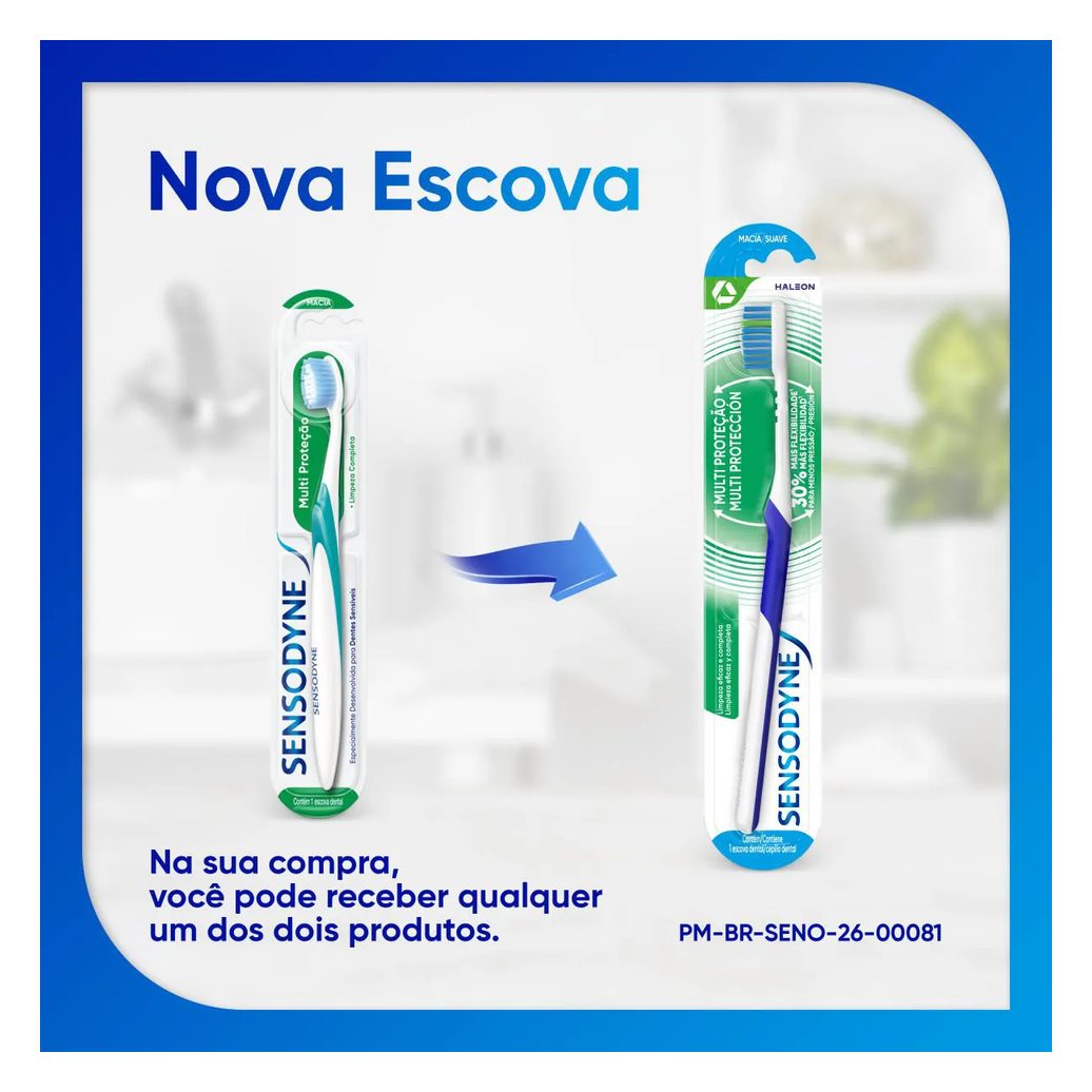 Escova de Dente Sensodyne Multi Proteção Macia com 1 unidade