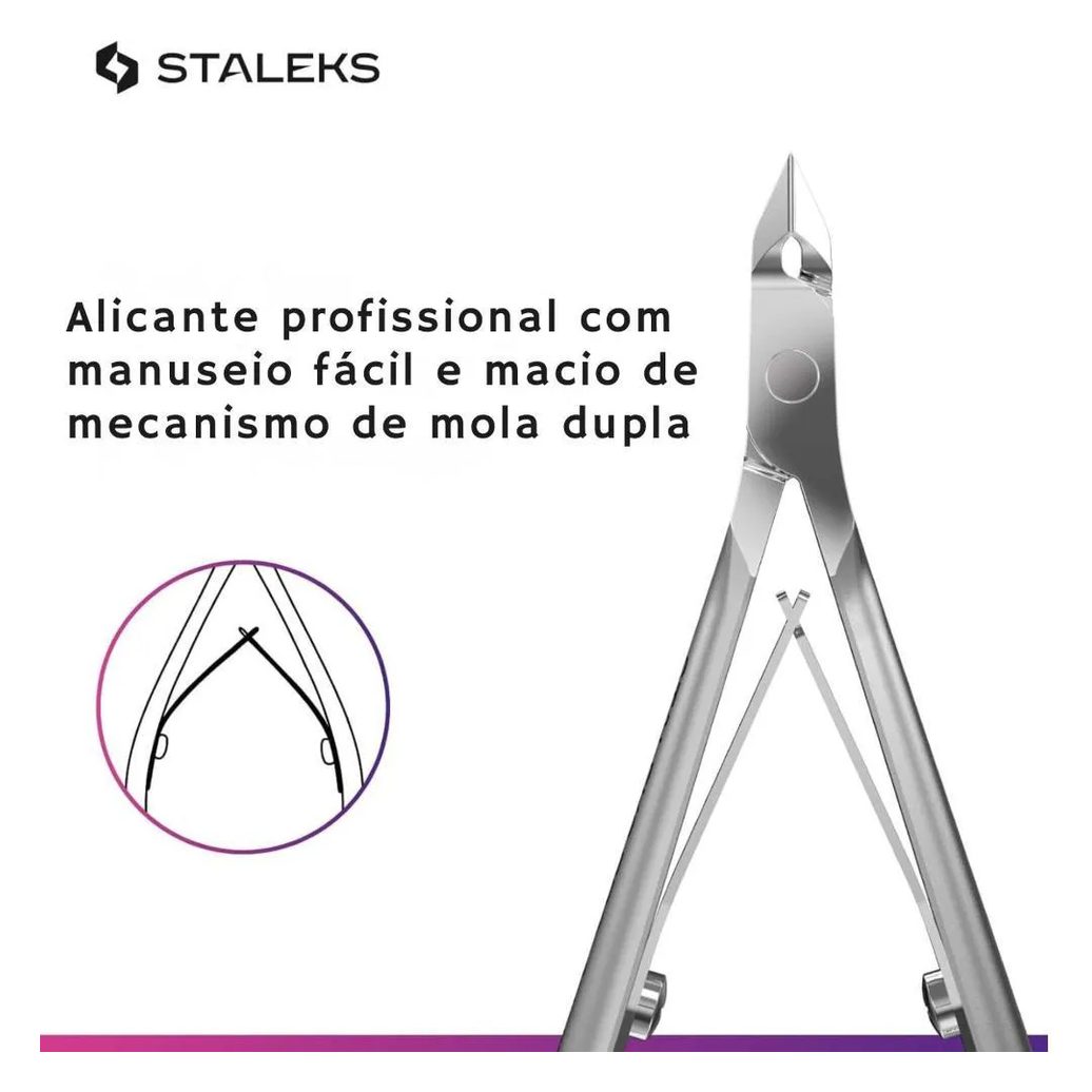 Alicate de Cutícula Profissional Staleks Ns-10-7 Inoxidável