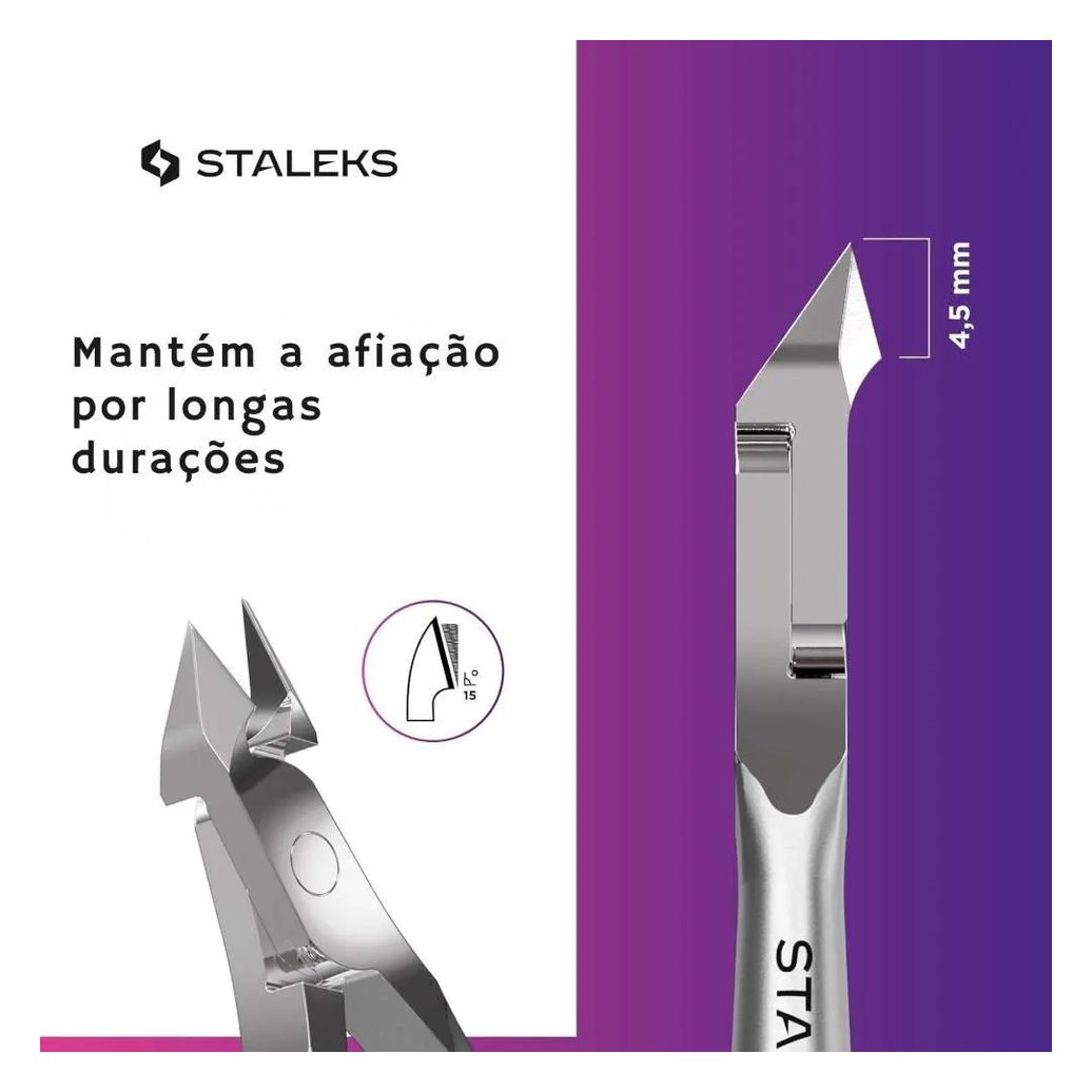Alicate de Cutícula Profissional Staleks Ns-10-7 Inoxidável
