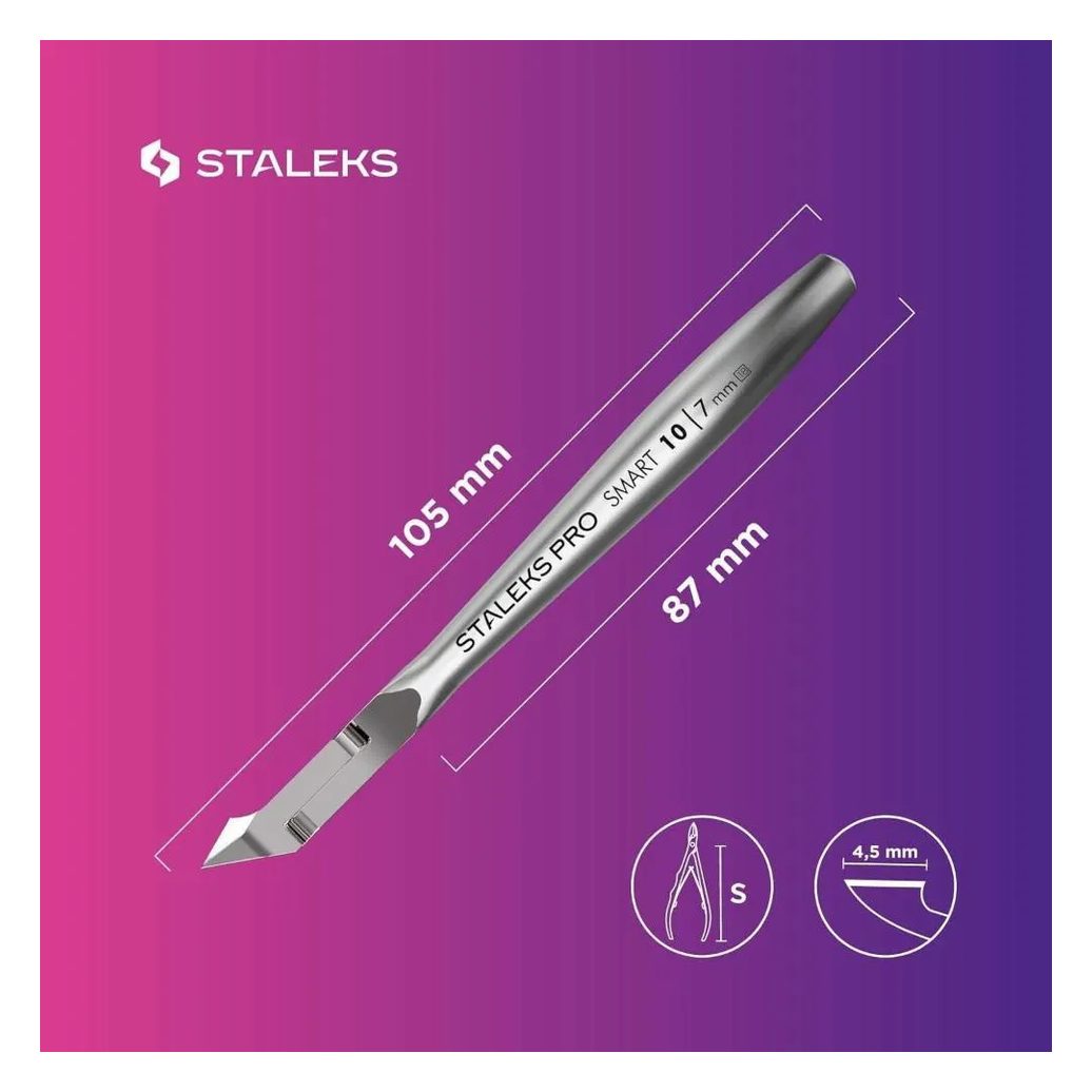 Alicate de Cutícula Profissional Staleks Ns-10-7 Inoxidável