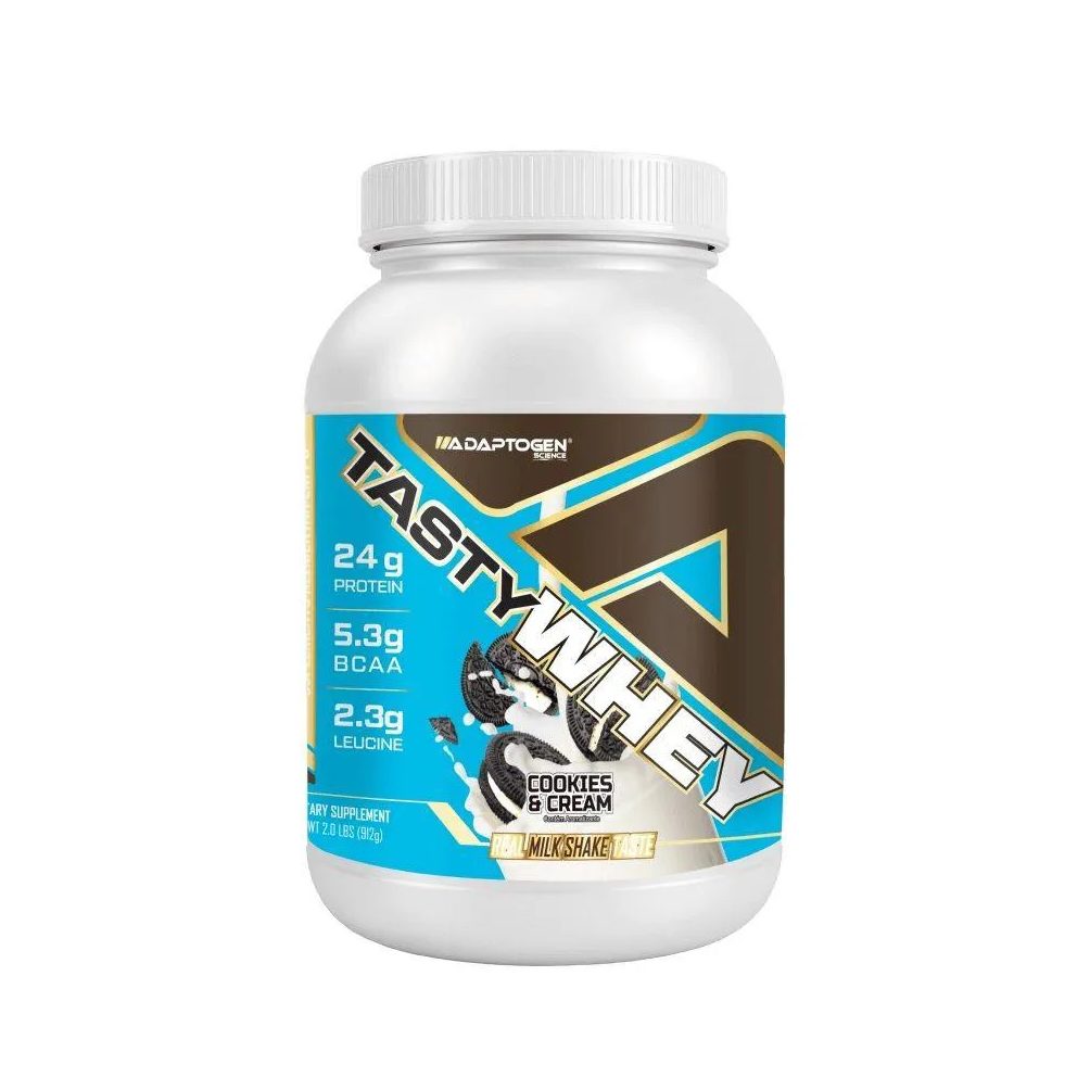 Tasty Whey (900g) - Sabor: Cookies e Cream.