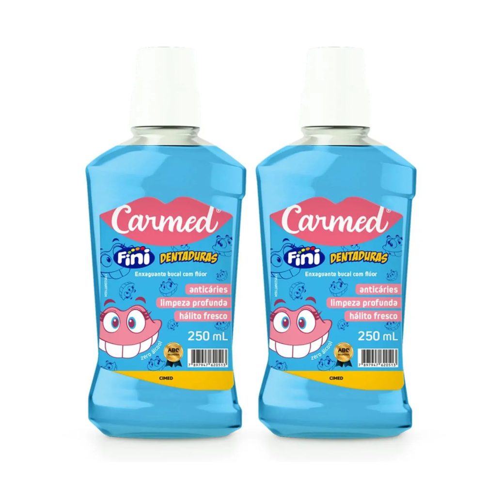 Cimed Carmed Kit 2und. Enxaguante Bucal Dentadura 250ml