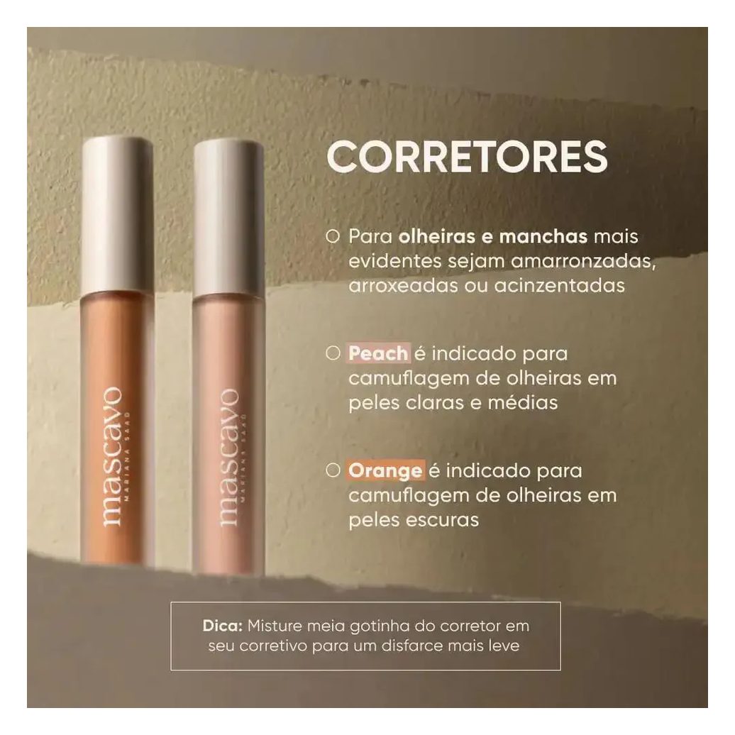 Corretivo Líquido Mascavo Soft Blur 6g - Peach