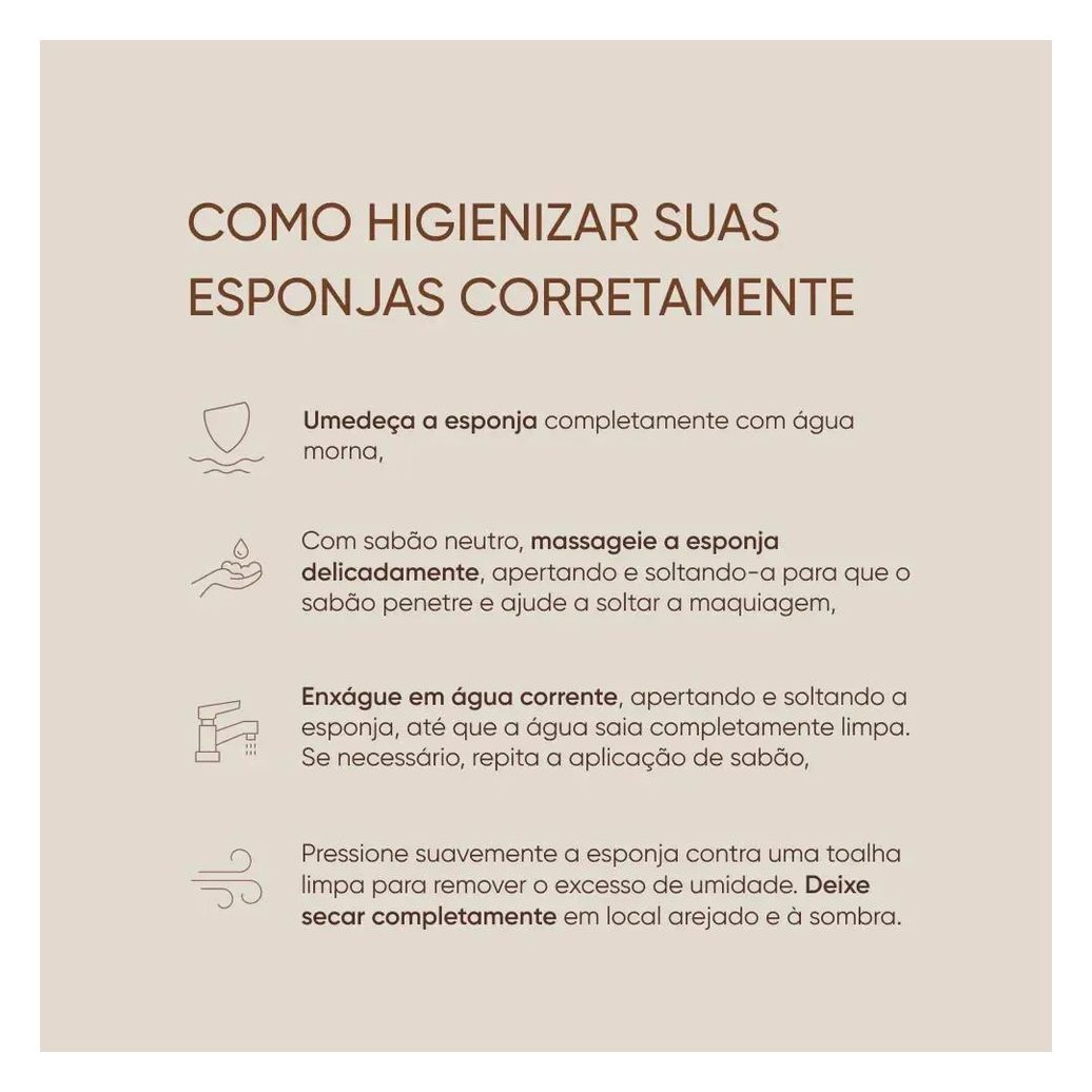 Esponja de Maquiagem Mascavo Pro Blender Big Precision 1 unidade