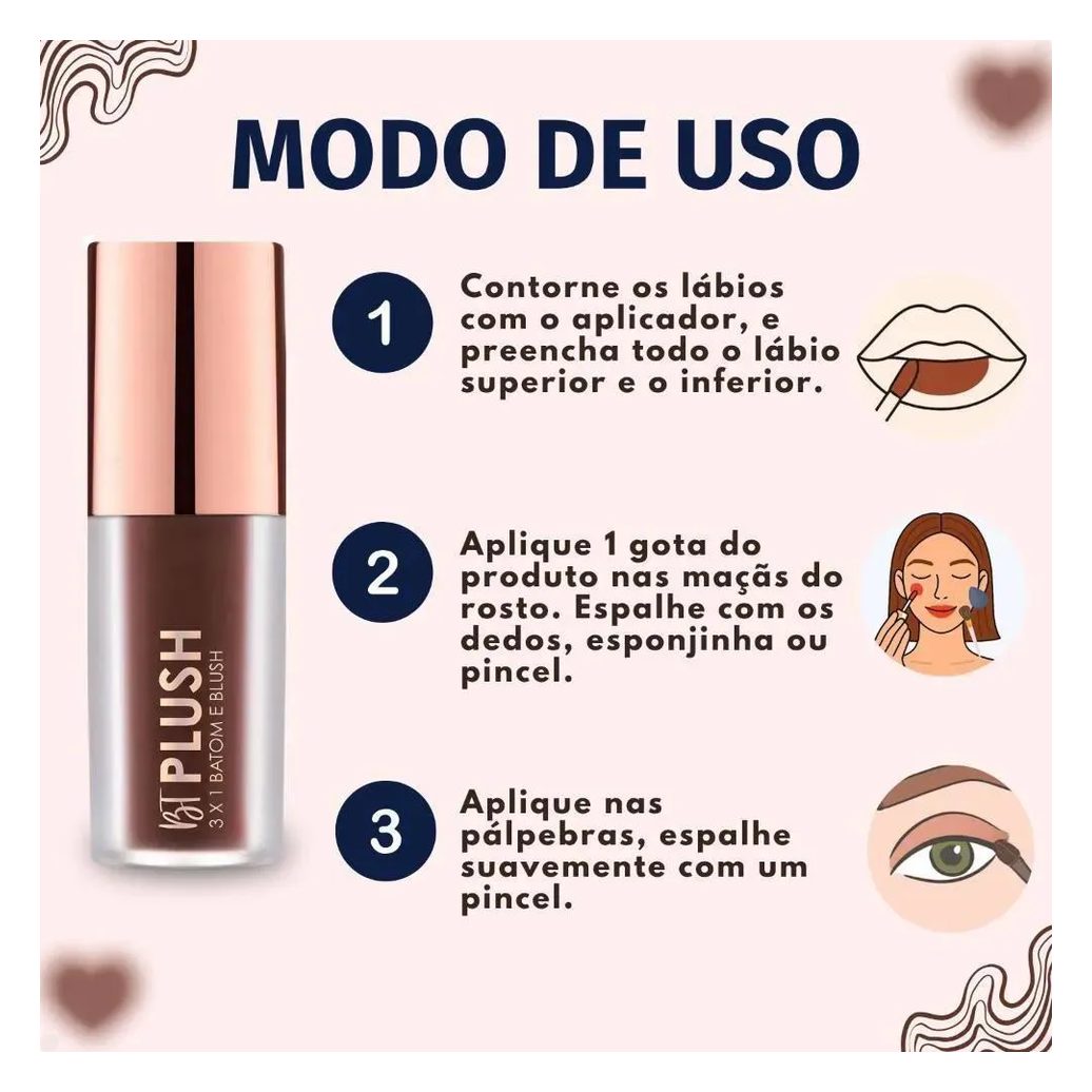 Blush Cremoso Bruna Tavares BT Plush 6g - Cocoa