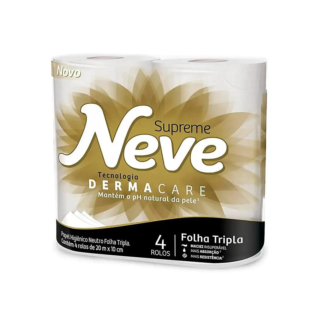 Lenço Umedecido Neve Toque da Seda Dermacare 4 Pacotes 48 unidades cada