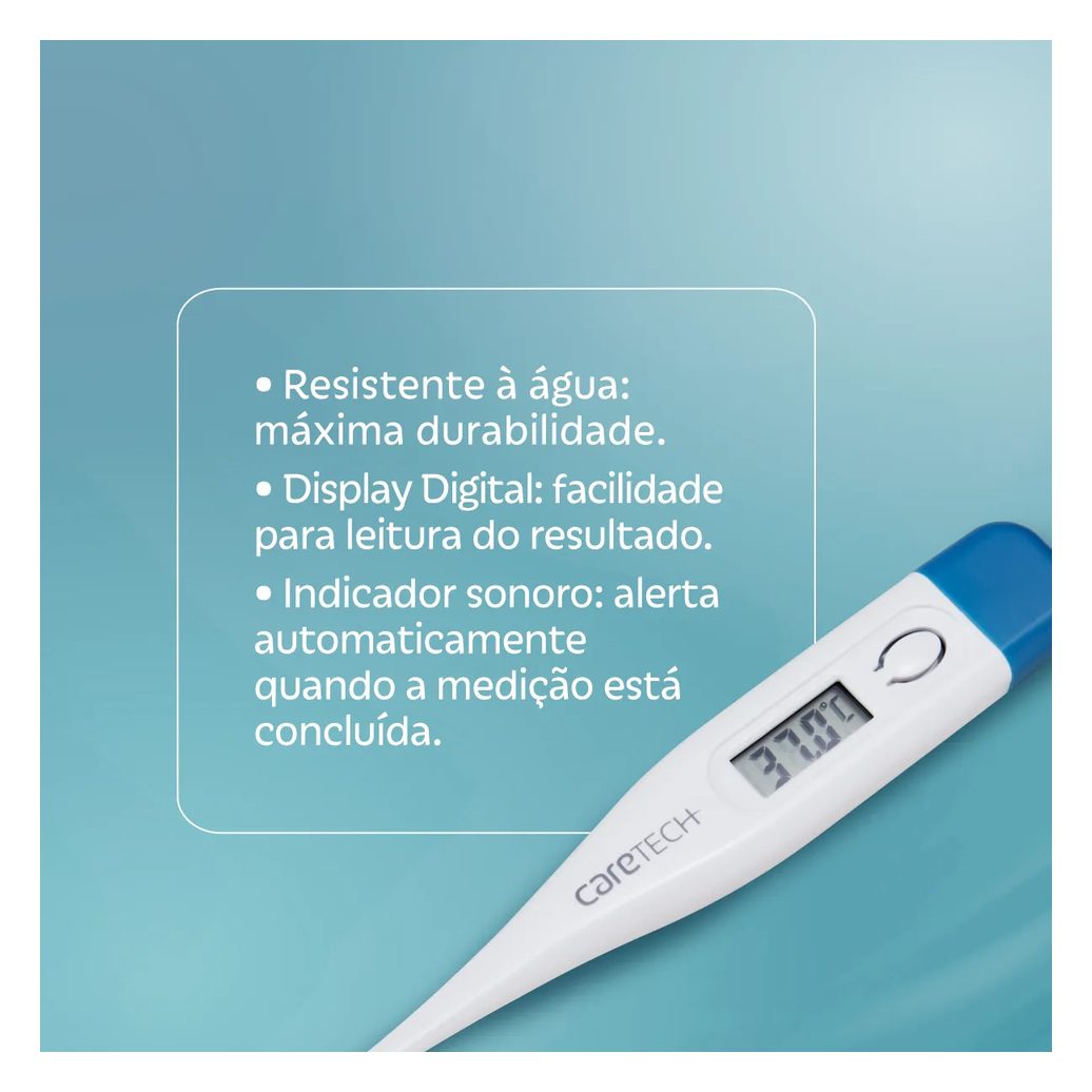 Termômetro Digital Caretech TS-101 Branco 1 Unidade
