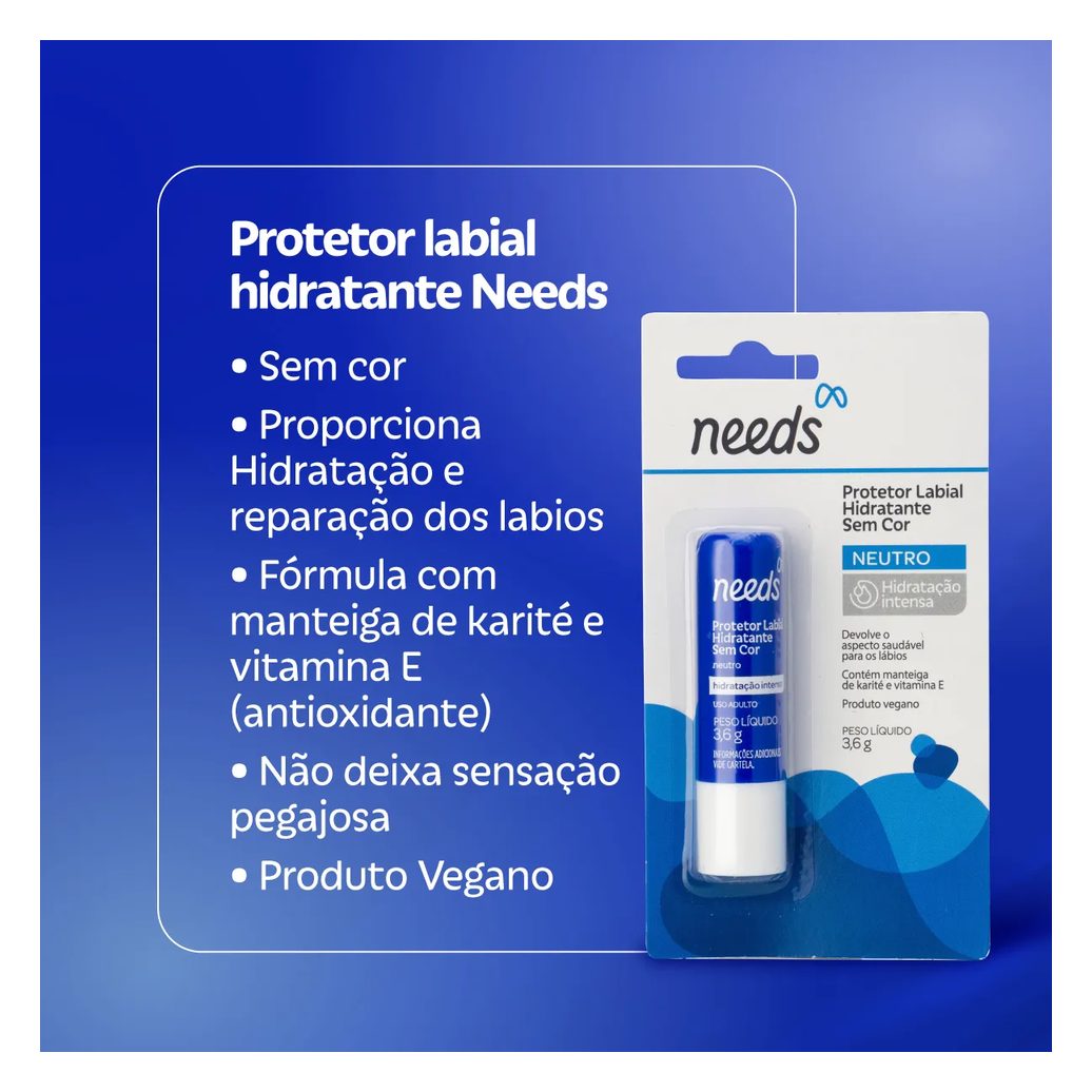 Protetor Labial Hidratante Needs 3,6g