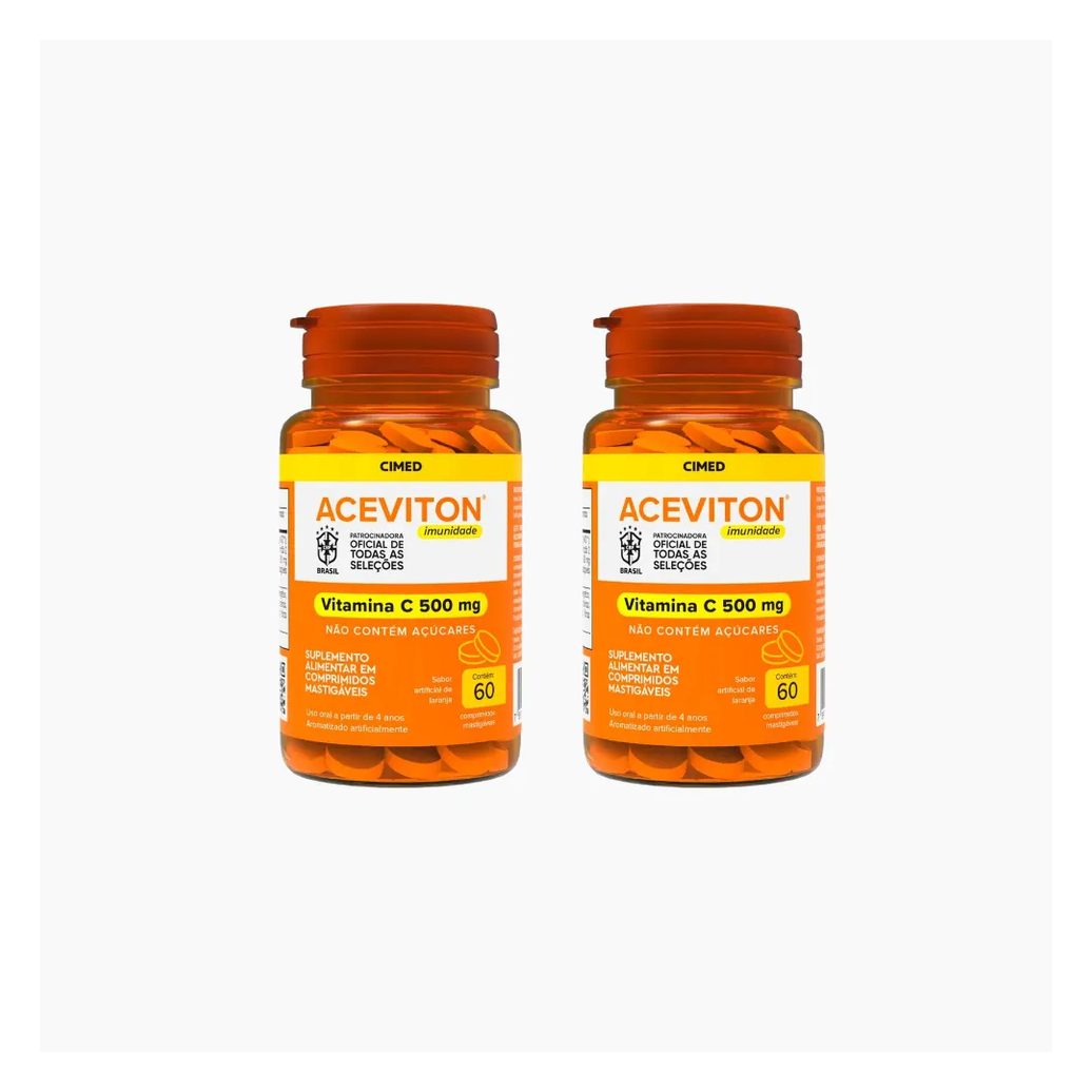 Kit 2 Aceviton Vitamina C com 60 Comprimidos - Cimed