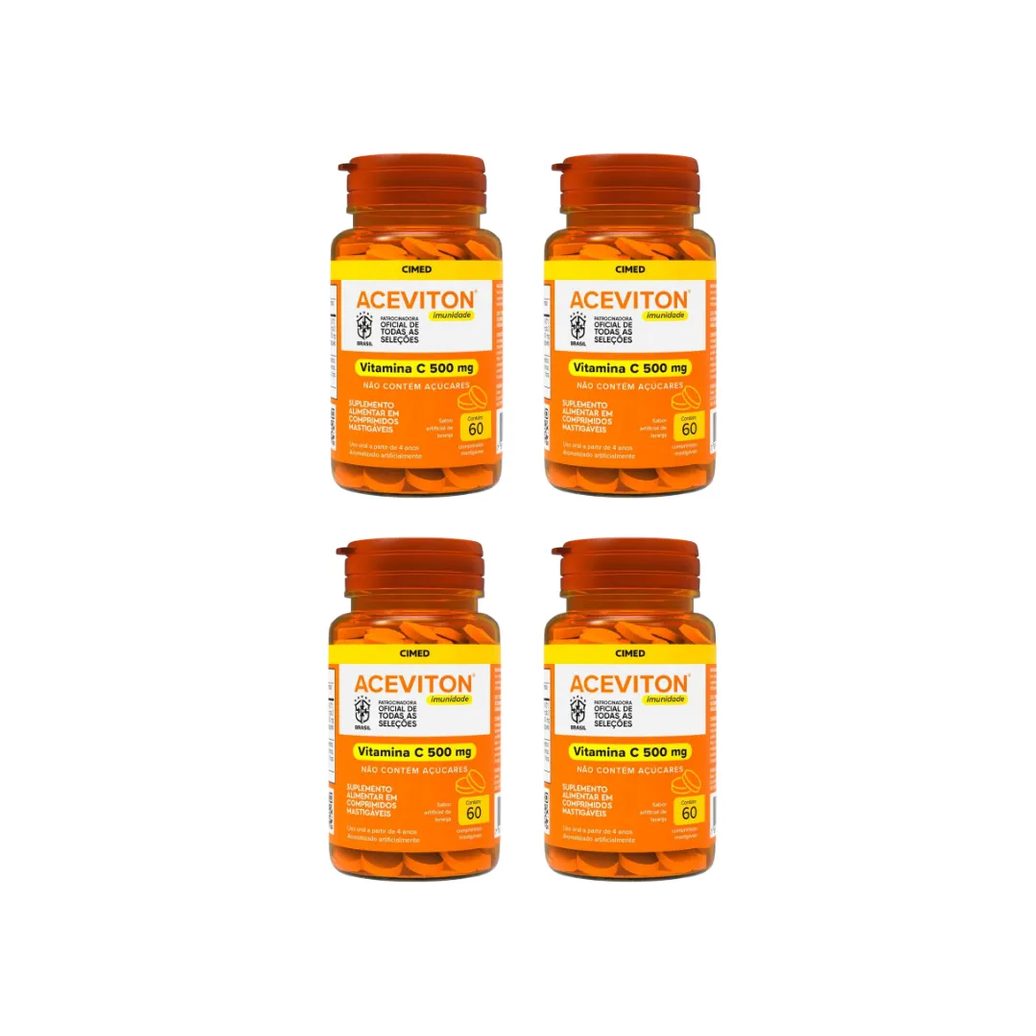 Kit 4 Aceviton Vitamina C Com 60 Comprimidos - Cimed