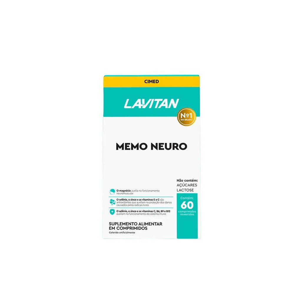 Lavitan Memoria Suplemento Alimentar 60 Cápsulas – Cimed