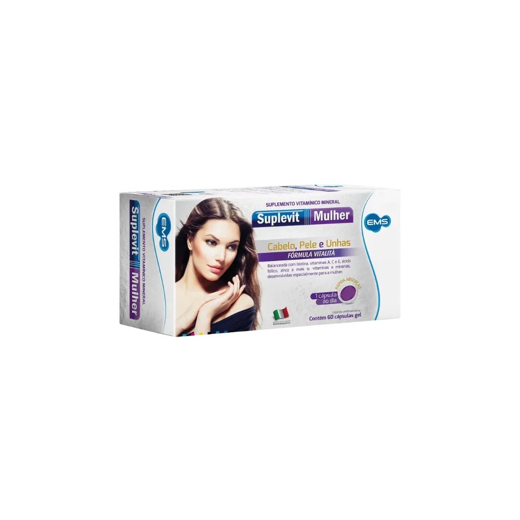 Suplemento Suplevit Mulher com 60 Cáps - Ems