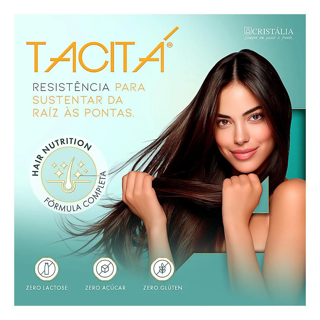 Suplemento Vitamínico Tacitá Unhas e Cabelos - 30 Comprimidos