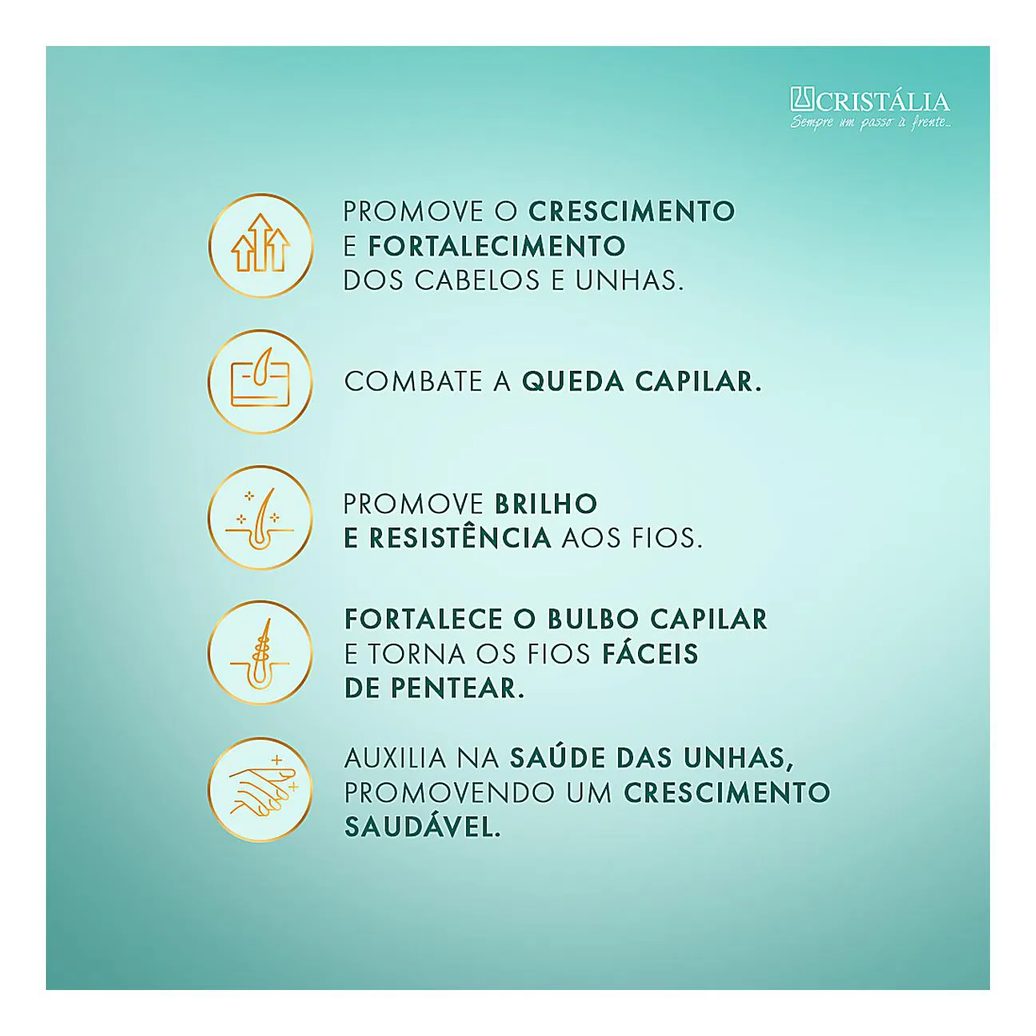 Suplemento Vitamínico Tacitá Unhas e Cabelos - 30 Comprimidos