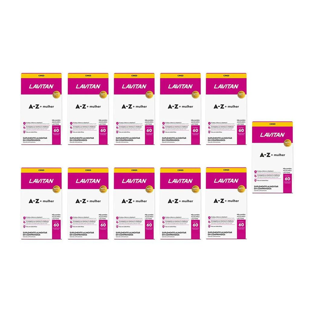 Kit 11 Lavitan A-Z Mulher Suplemento 60 Cápsulas - Cimed