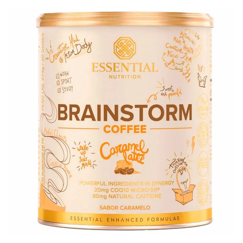Brainstorm Coffee – Caramel Latte – 274g – Essential Nutrition