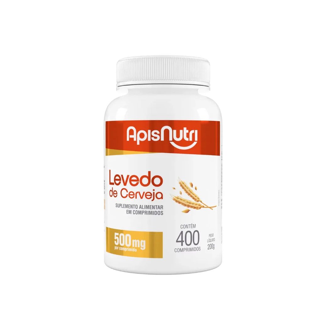 Levedo De Cerveja com 400 Comprimidos 500mg Apisnutri