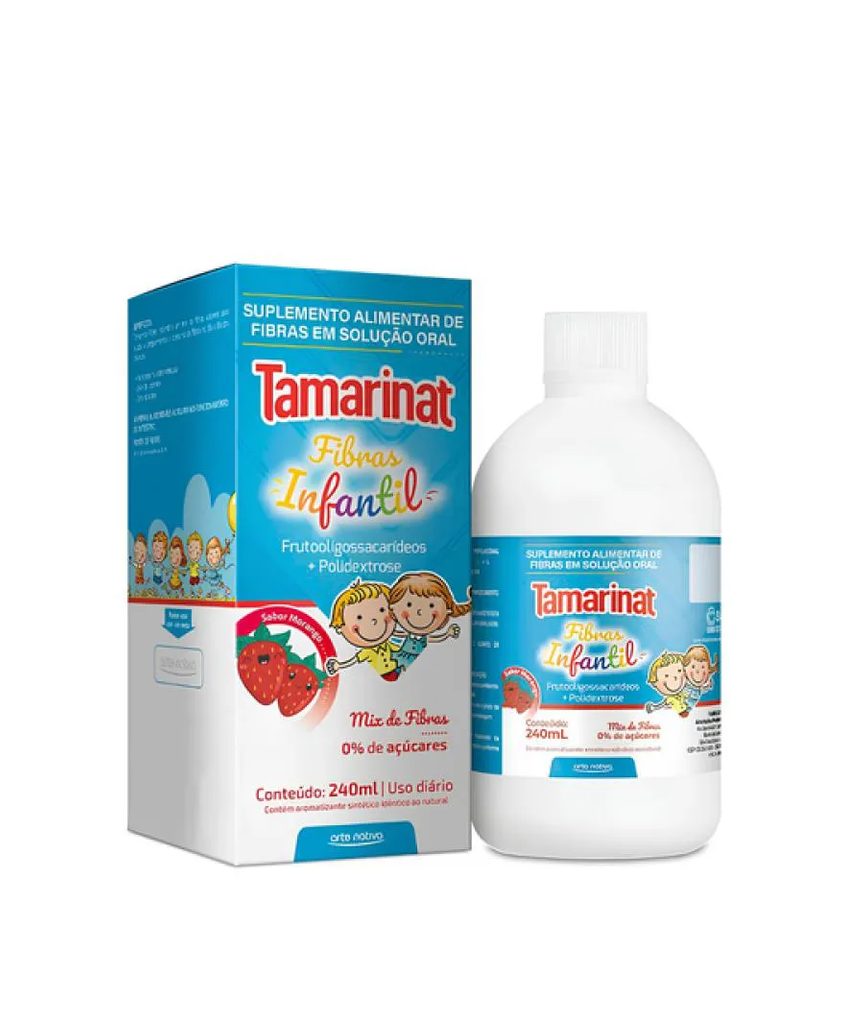 Tamarinat Fibras Kids Sabor Morango 240ml Arte Nativa