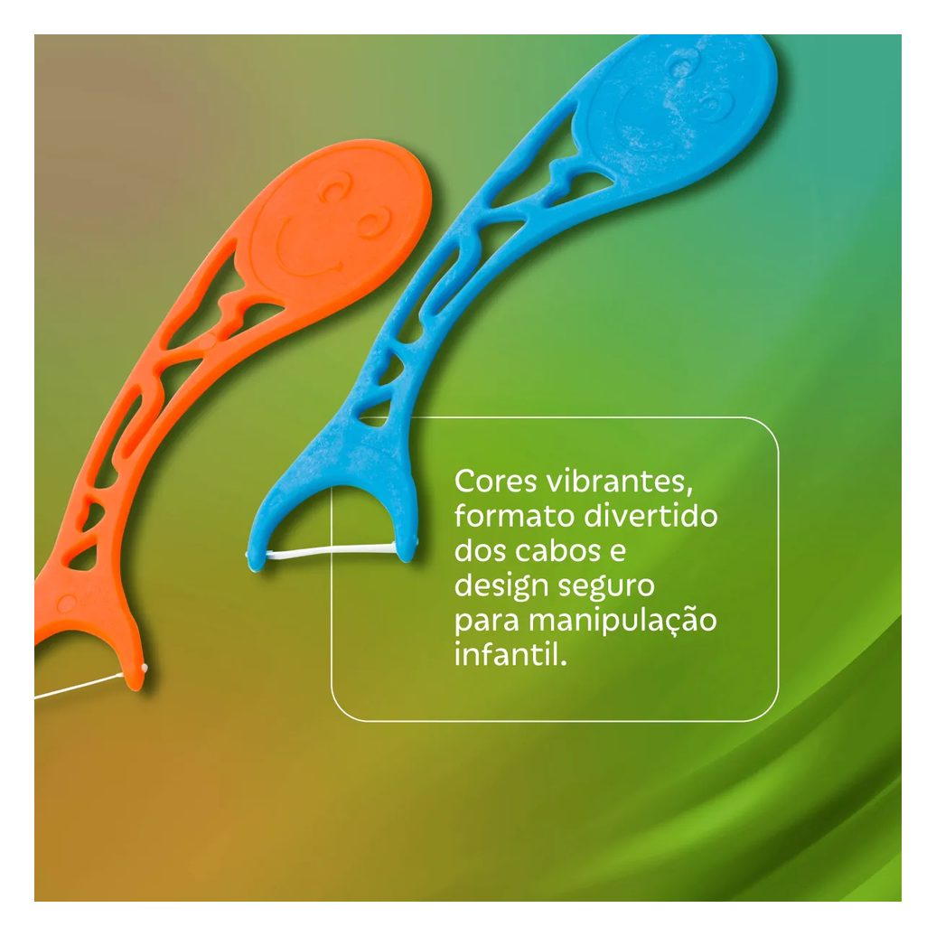 Fio Dental Infantil Needs Floss Pick Kids 40 Unidades