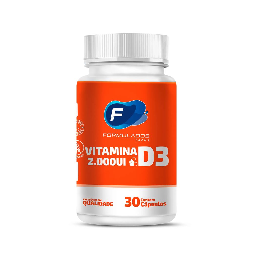Vitamina D3 2.000ui 30 cápsulas - Formulados Farma