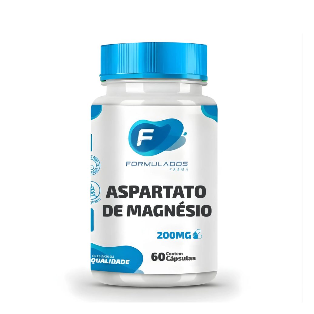 Aspartato de Magnésio 200Mg 60 Cápsulas