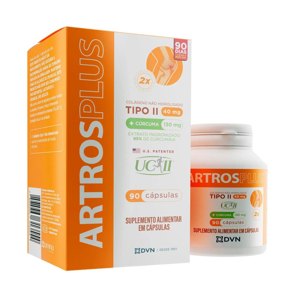 Colágeno Tipo2 Uc-ii 40mg+cúrcuma 90 cápsulas - Artros Plus