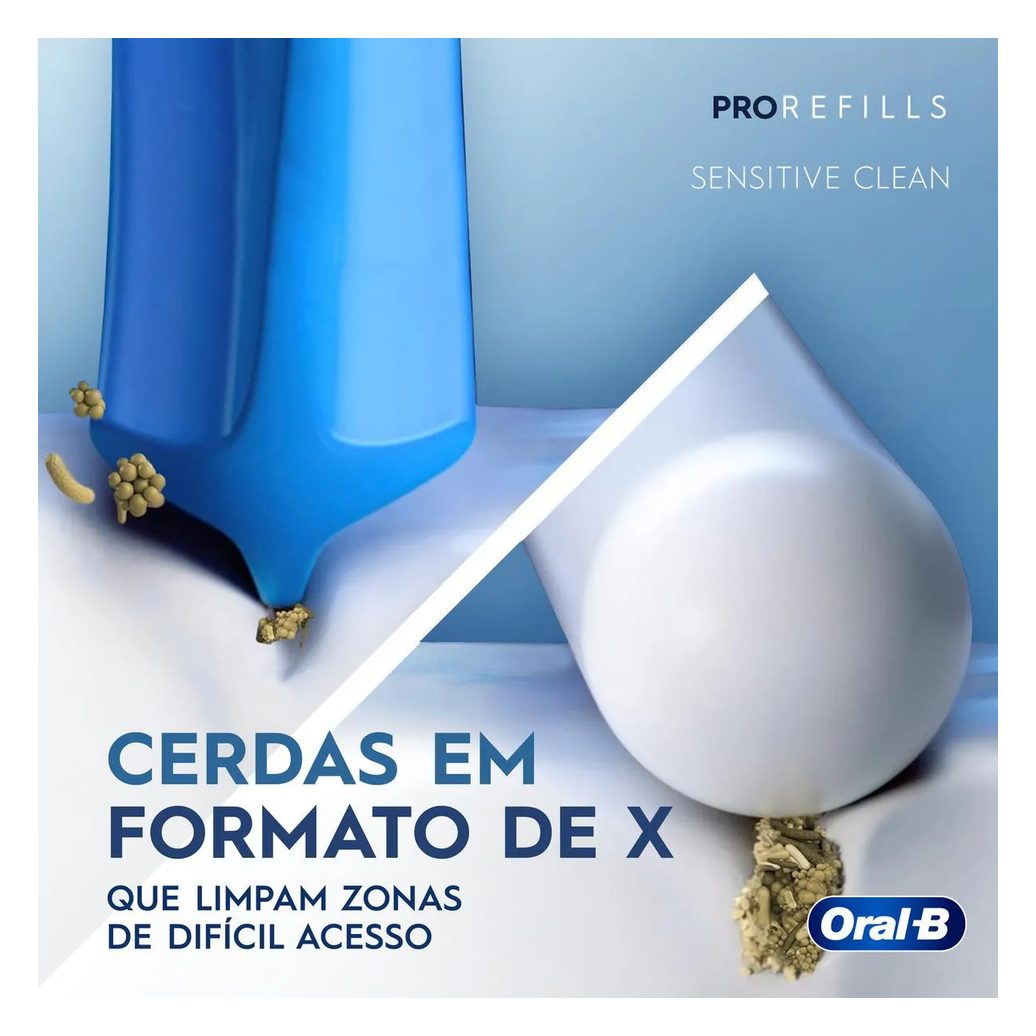 Refil Escova de Dente Elétrica Oral-B PRO Series Precision Clean 4 unidades