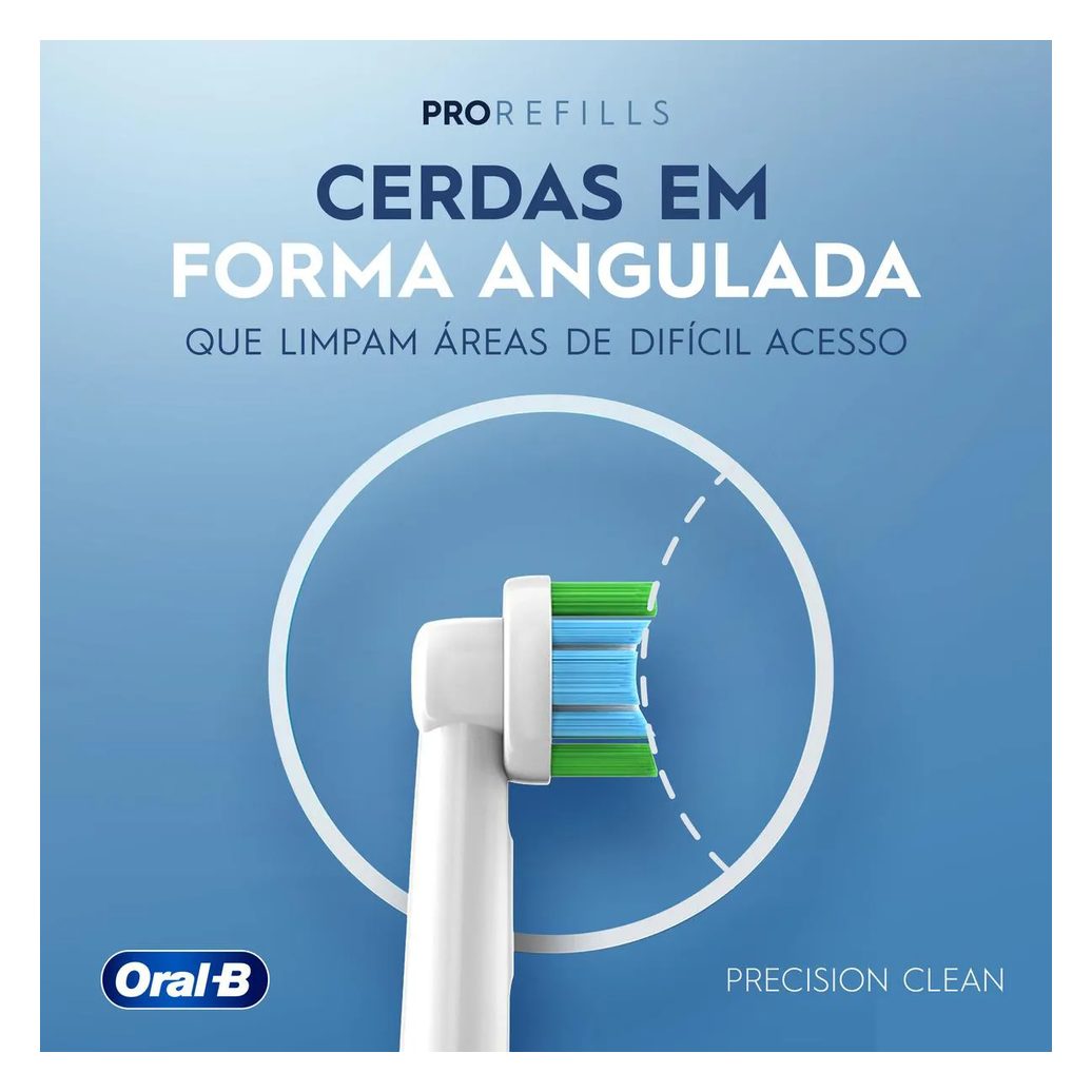 Refil Escova de Dente Elétrica Oral-B PRO Series Precision Clean 4 unidades