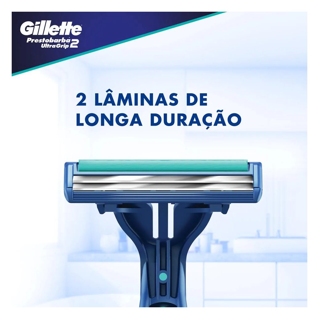 Aparelho de Barbear Gillette Prestobarba Ultragrip2 2 unidades