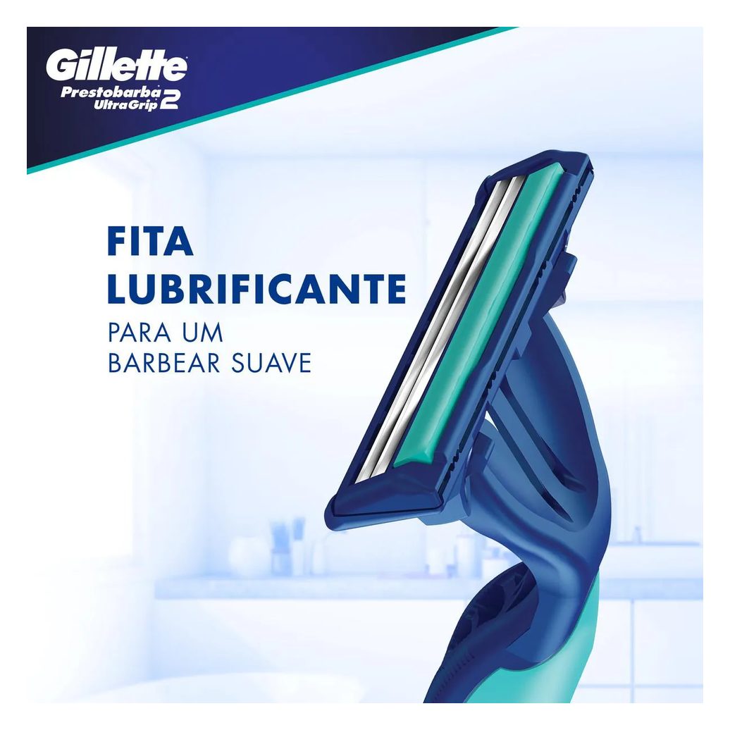 Aparelho de Barbear Gillette Prestobarba Ultragrip2 2 unidades