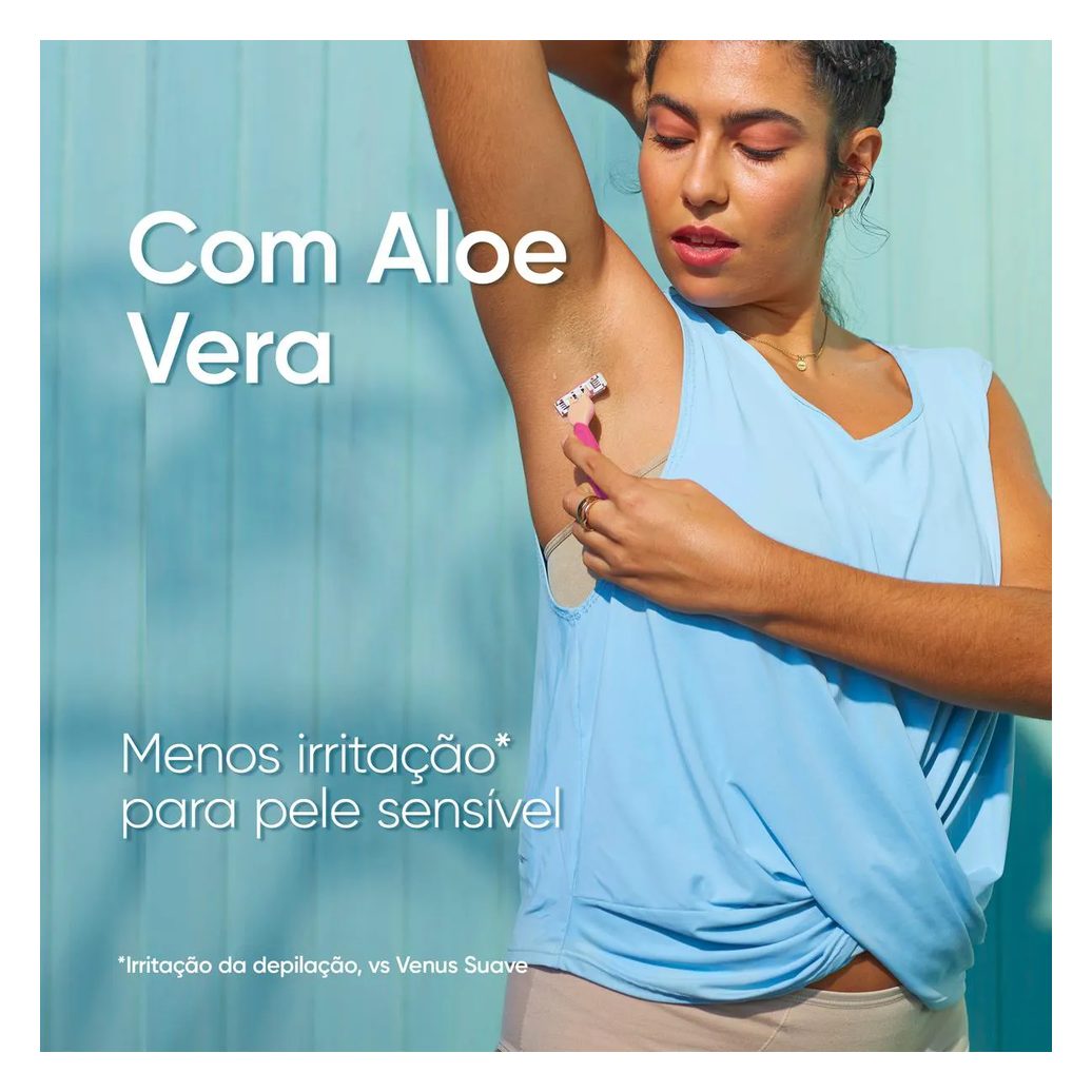 Kit Depilador Descartável Gillette Venus Suave 4 unidades + Vênus Íntima 2 unidades