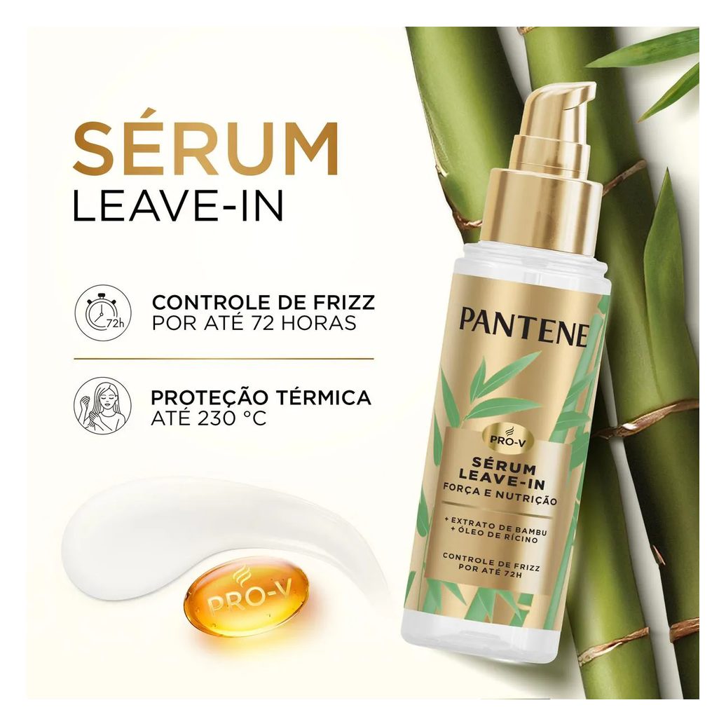 Sérum Capilar Leave-In Pantene Bambu Força e Nutrição 95ml