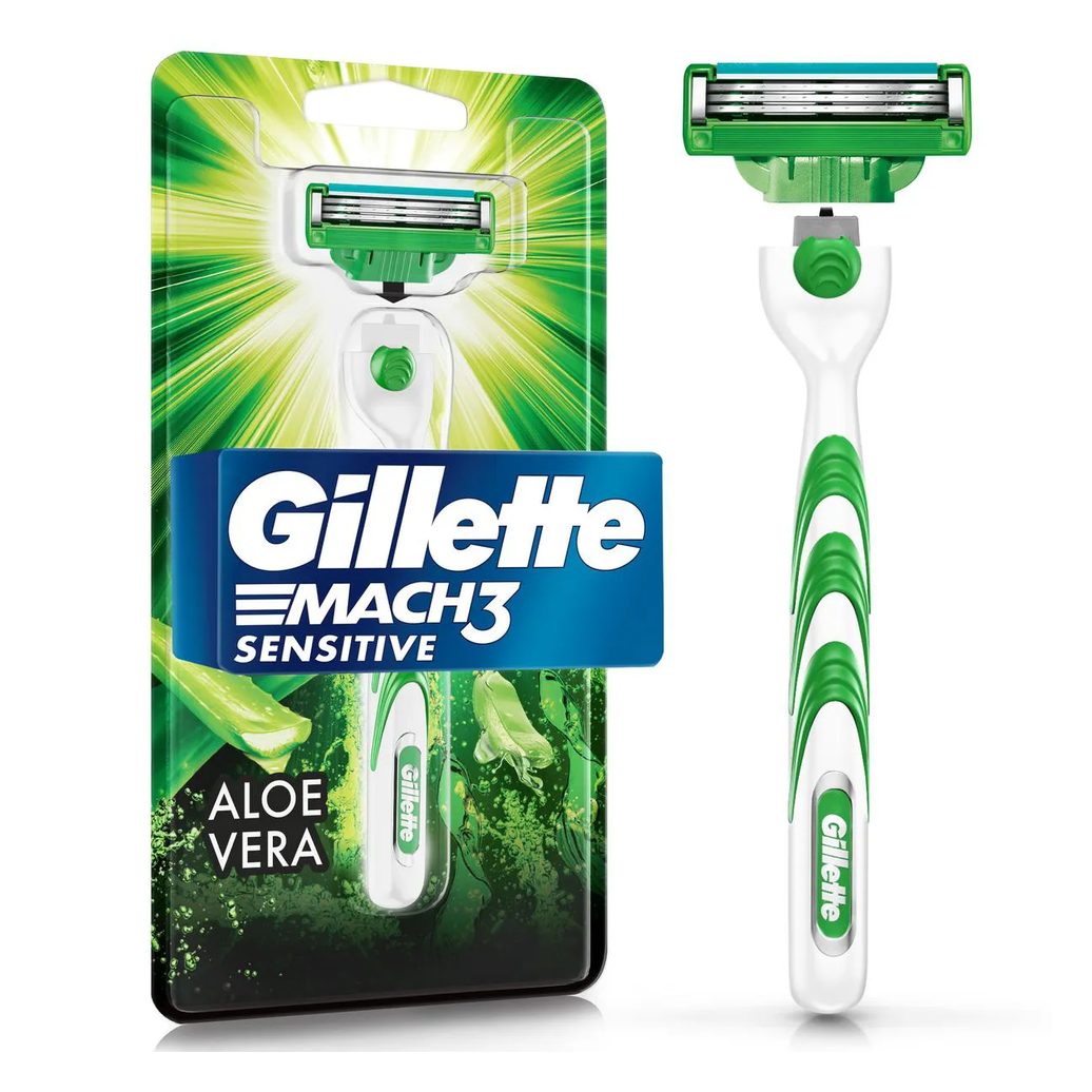 Aparelho de Barbear Gillette Mach3 Sensitive com 1 unidade