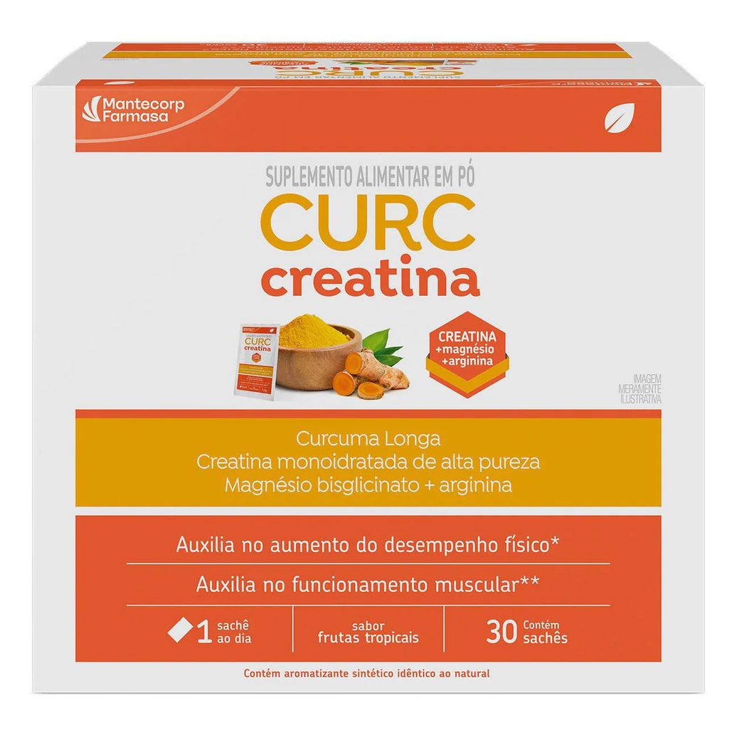 Suplemento Alimentar Curc Creatina Frutas Tropicais 30 sachês