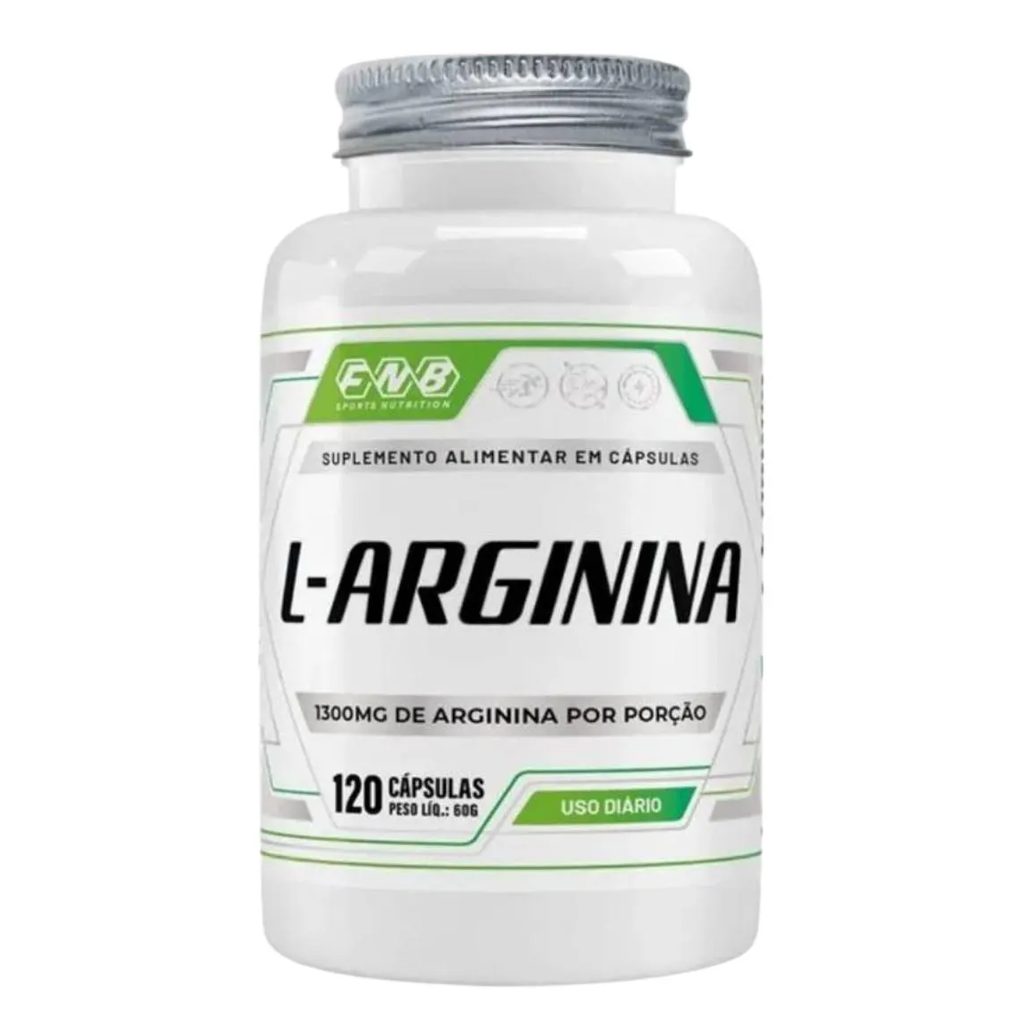 Arginina FNB Sports Nutrition 100% Pura 120 cápsulas