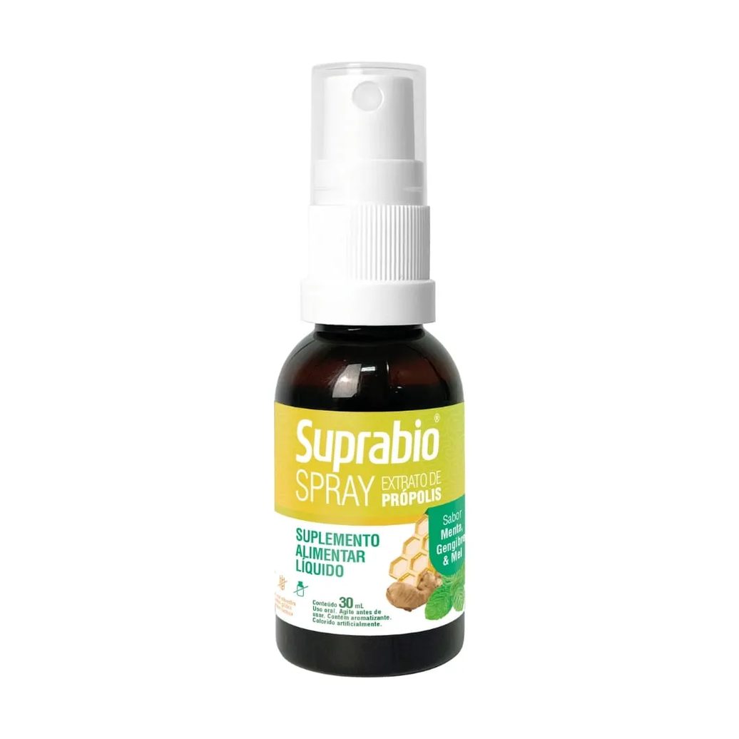 Suplemento Alimentar Suprabio Extrato De Própolis Menta Gengibre E Mel Spray 30ml