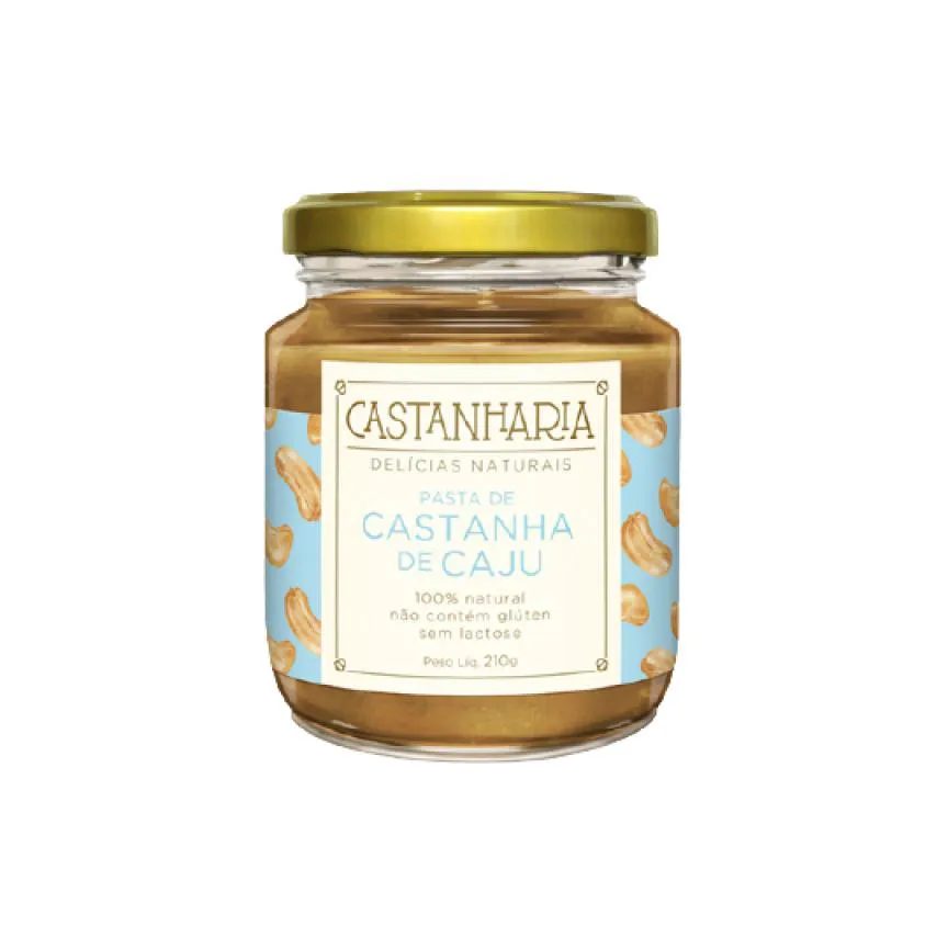 KIT 2X: PASTA DE CASTANHA DE CAJU VEGANA CASTANHARIA 210G