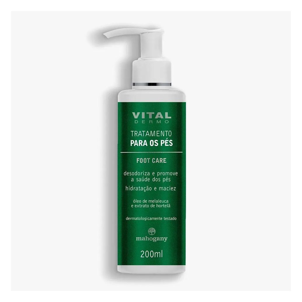 Mahogany Creme Tratamento Pes Foot Care Vital Dermo 200ml