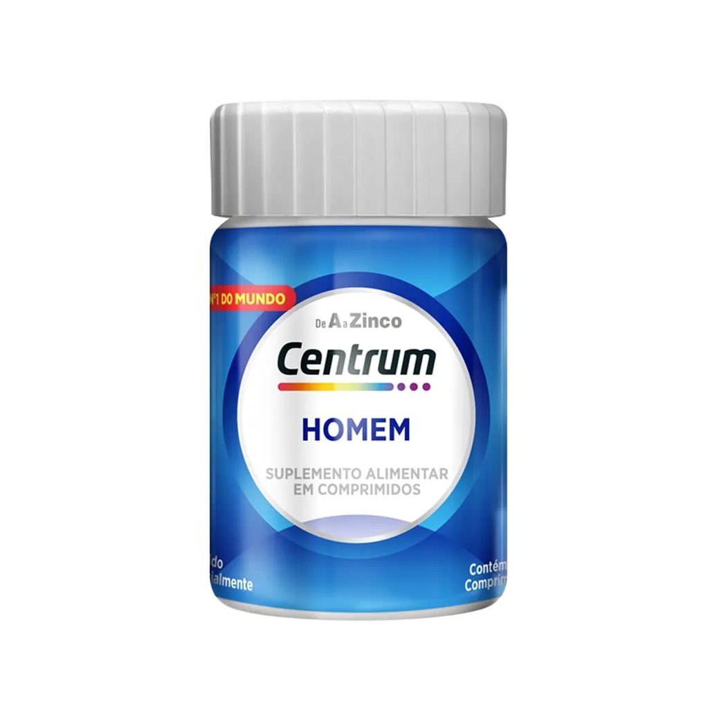 Centrum Homem Polivitamínico Vitaminas De A A Z 30 Comprimidos