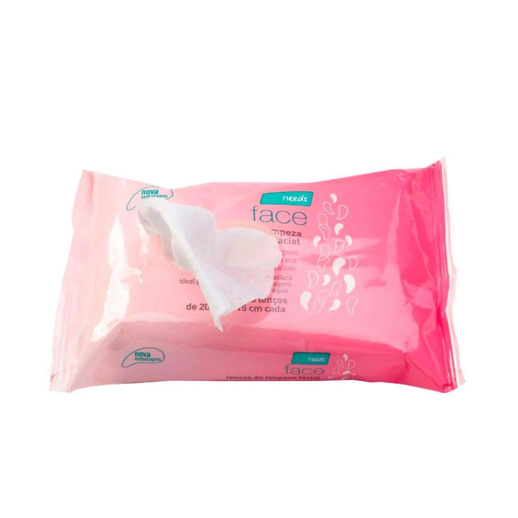 Lenço Demaquilante Needs Face Limpeza Facial 25 Unidades