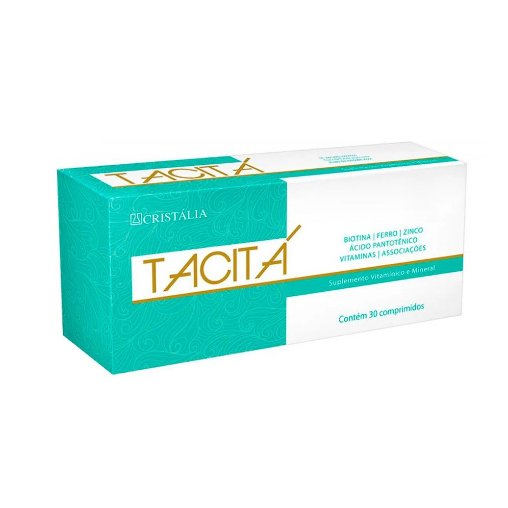 Suplemento Vitamínico Tacitá Unhas e Cabelos - 30 Comprimidos