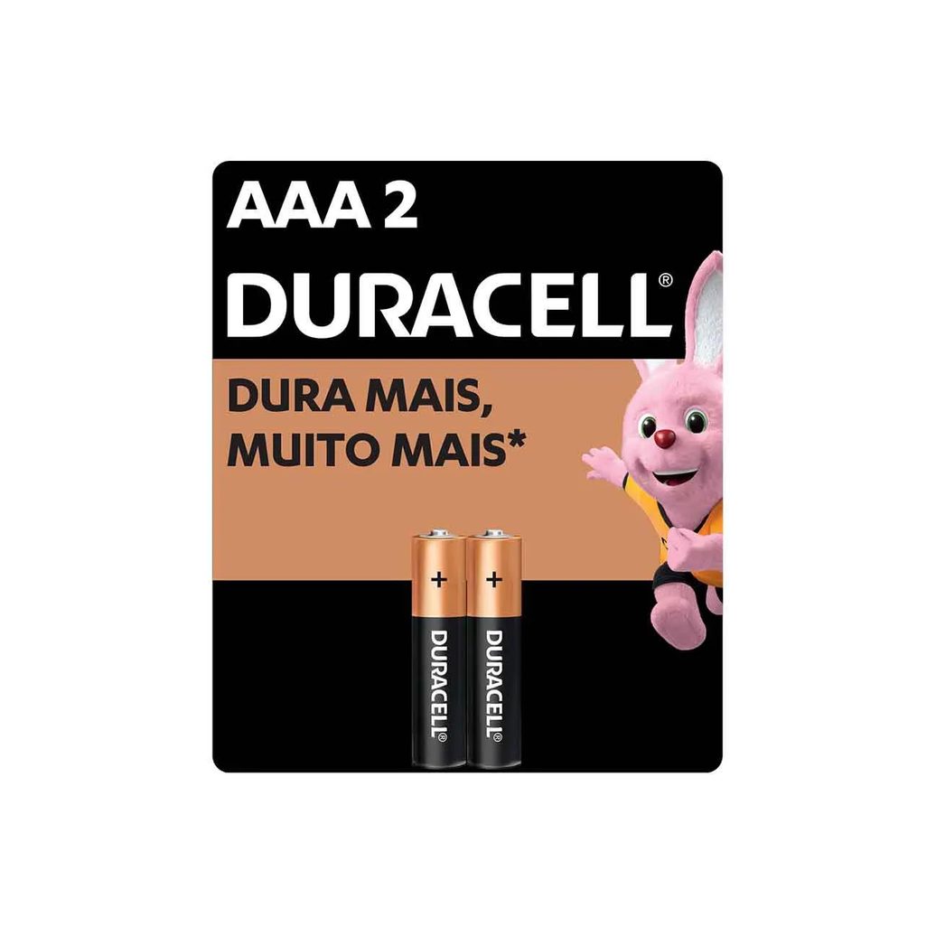 Pilha AAA Duracell 2 unidades