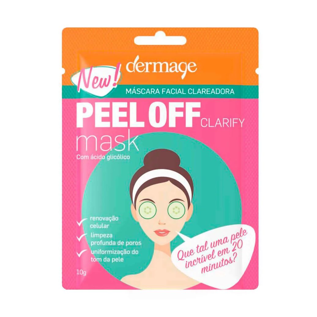 Máscara Facial Clareadora Dermage Peel Off Clarify com 10g