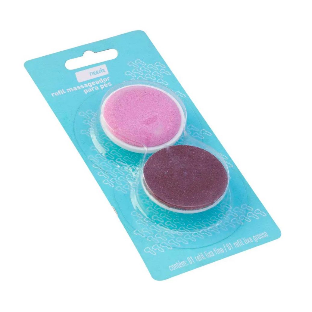 Refil Massageador Orbital Lixa para Pés Needs 2 Unidades
