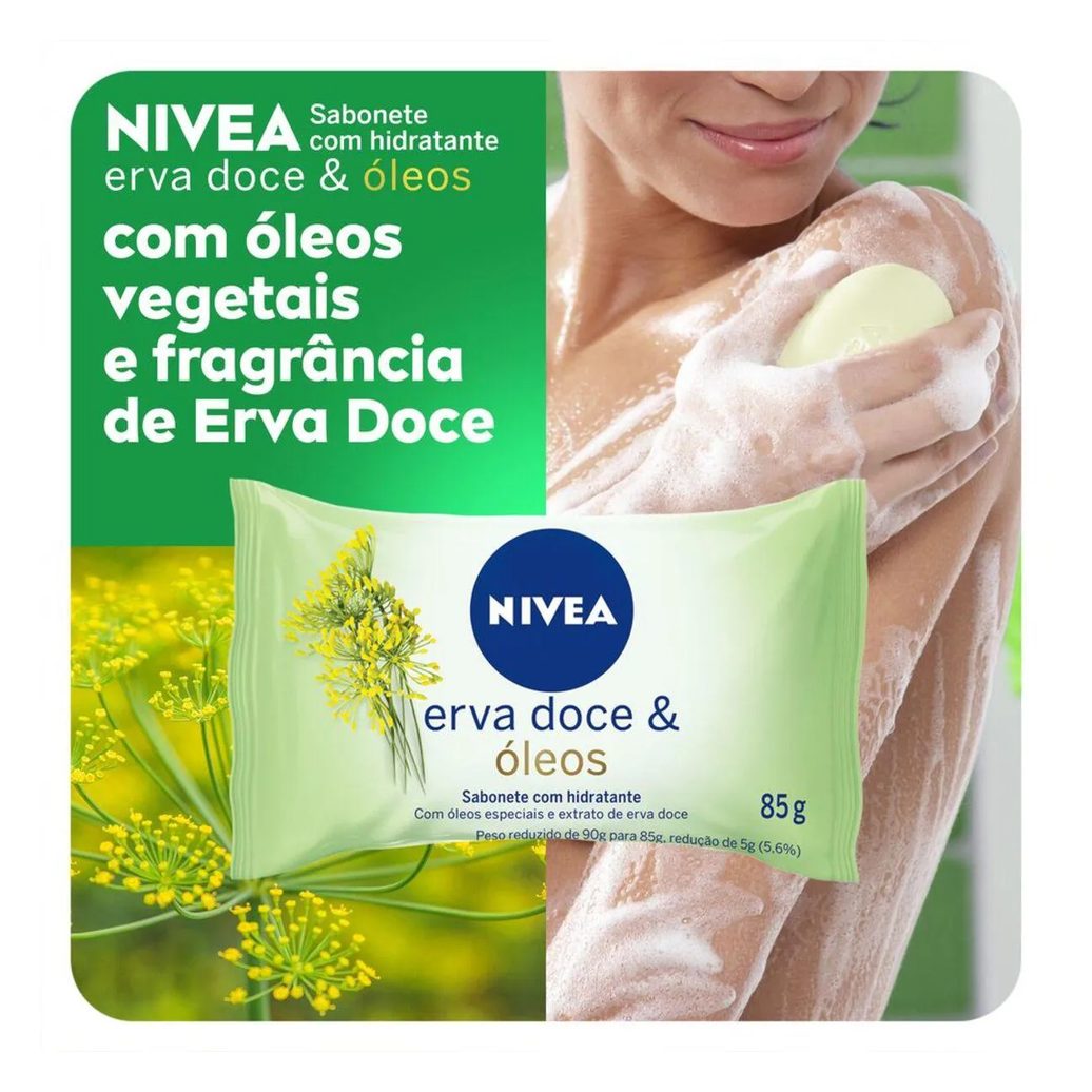 Sabonete em Barra Nivea Erva Doce & Óleos 85g