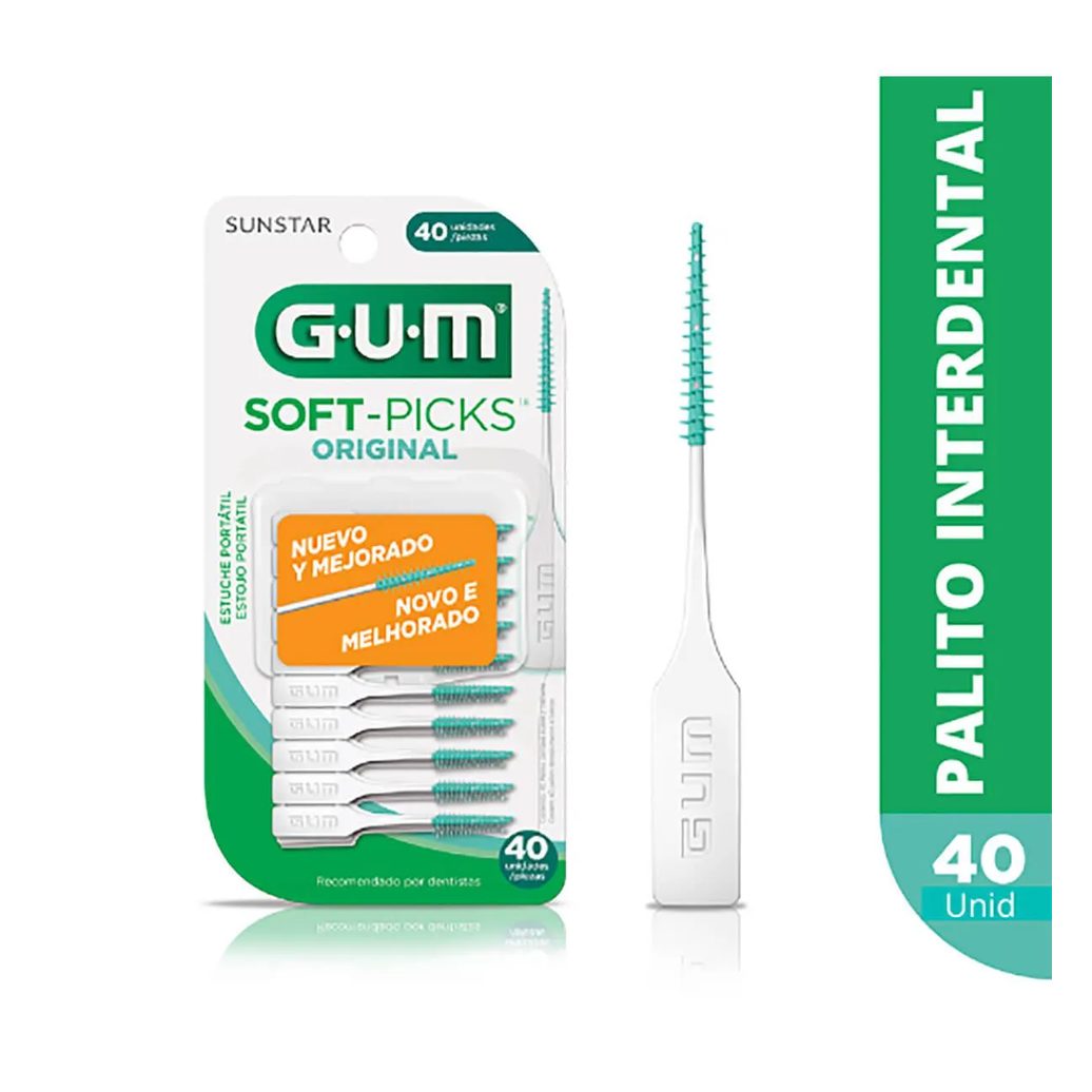Palito Interdental G.U.M Soft Picks Original 40 unidades