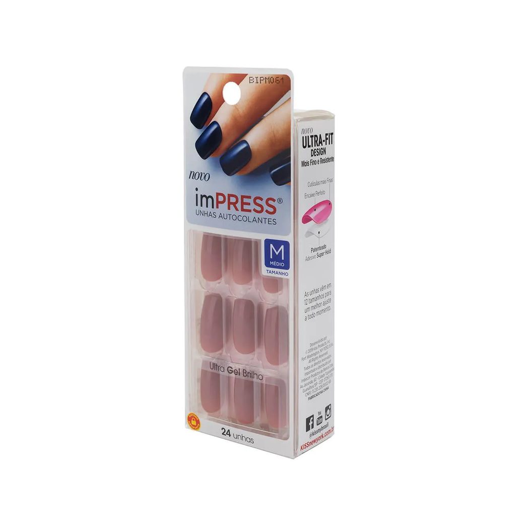 Unhas Autocolantes Impress Fresh Start Média com 24 Unidades