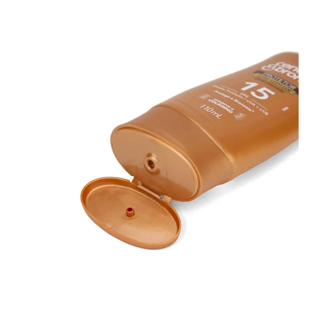 Protetor Solar Corporal FPS 15 Cenoura & Bronze Com Cor 110ml